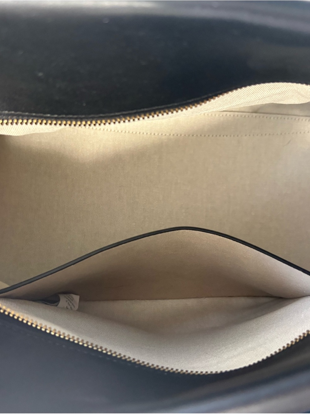 RADLEY LONDON Black Leather Tote with Gold Hardware - Picture 9 of 9
